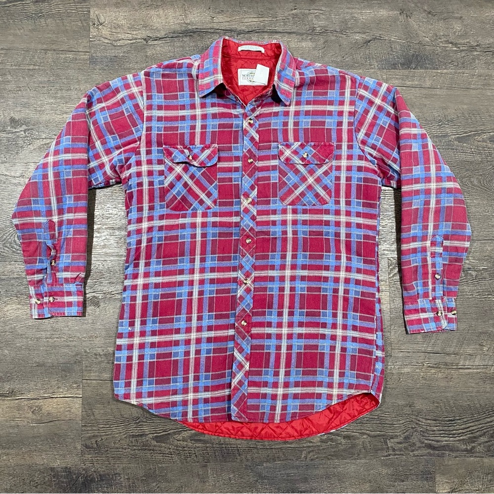 Vintage Northwest Territory Insulated Plaid Heavy Flannel Sz L